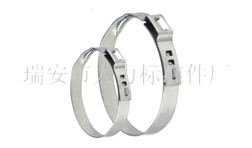 Large single ear stepless clamp